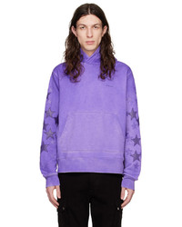 Light Violet Leather Hoodie