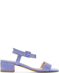 Maryam Nassir Zadeh Purple Patent Leather Sophie Sandals