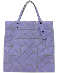 Light Violet Leather Tote Bag