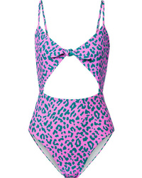 Light Violet Leopard Swimsuit