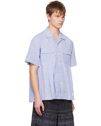 Sacai Blue Pleated Shirt