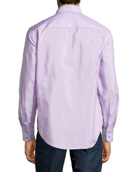 Robert Graham Campania Solid Sport Shirt Lavender