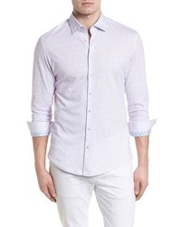 Stone Rose Contemporary Fit Print Sport Shirt