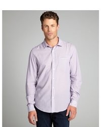 Just A Cheap Shirt Lavender Stockholm Long Sleeve Cotton Button Down Shirt