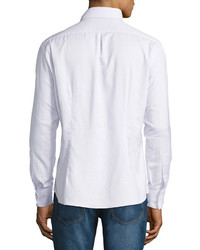 Brunello Cucinelli Linen Cotton Sport Shirt Lilac