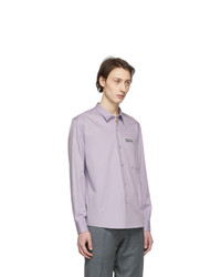 AMI Alexandre Mattiussi Purple Paris Patch Shirt