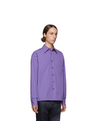 Prada Purple Pocket Shirt