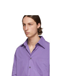 Prada Purple Pocket Shirt