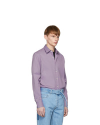 Prada Purple Stretch Poplin Shirt