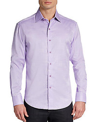 Robert Graham Tailored Fit Luciano Woven Cotton Sportshirt