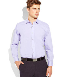Pierre Cardin Violet Slim Fit Dress Shirt