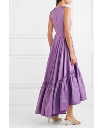 SOLACE London Haye Tiered Woven Midi Dress