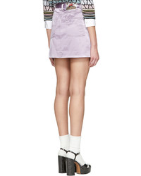 Marc Jacobs Purple Satin Miniskirt