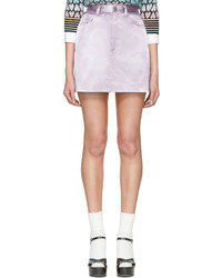 Marc Jacobs Purple Satin Miniskirt