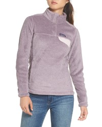 Light Violet Mock-Neck Sweater