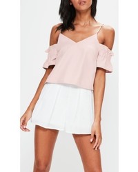 Missguided Brushed Off The Shoulder Top