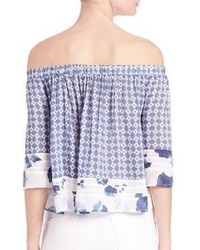 Yfb Clothing Perris Printed Off The Shoulder Top