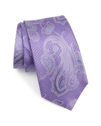 Nordstrom Gilligan Paisley Silk Tie In Purple At