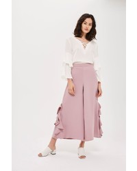 Topshop Frill Side Palazzo Trousers
