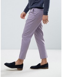 Asos Tapered Smart Pants In Lilac