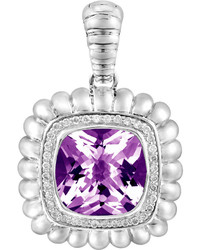 John Hardy Batu Bedeg Large Purple Amethyst Diamond Pendant Enhancer