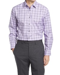 Nordstrom Traditional Fit Glen Plaid Button Up Dress Shirt