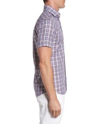 Peter Millar Destination Plaid Short Sleeve Sport Shirt