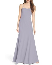 WTOO Convertible Strap Chiffon Gown