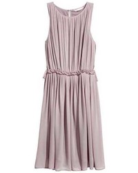 Light Violet Pleated Dress
