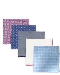 The Tie Bar Trendy Purple 5 Pack Pocket Squares