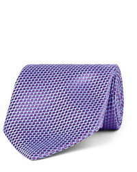 Charvet 9cm Dotted Silk Jacquard Tie