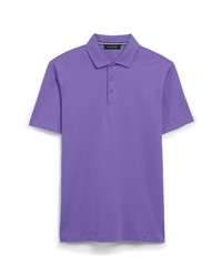 Bugatchi Mercerized Cotton Polo In Lavender At Nordstrom
