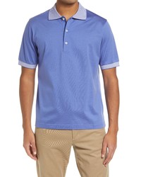 Scott Barber Mercerized Cotton Polo Shirt In Lilac At Nordstrom