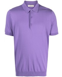 Laneus Short Sleeve Cotton Blend Polo Shirt