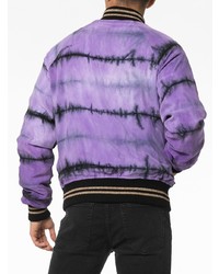 Amiri Reversible Printed Cotton And Cashmere Bomber