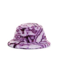 Light Violet Print Bucket Hat