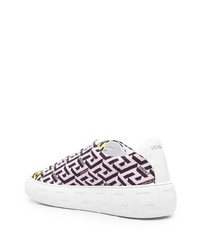 Versace All Over Logo Print Sneakers