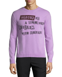 Valentino Beauty Is A Birthright Intarsia Sweater