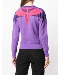 Marcelo Burlon County of Milan Bird Feathers Printed Sweater