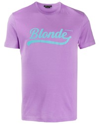 Versace Blonde Slogan T Shirt