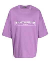 Mastermind World Boxed Logo Print Skull T Shirt