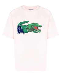 Lacoste Collage Logo Print T Shirt