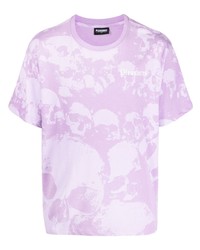 Pleasures Gradient Effect Skull Print T Shirt