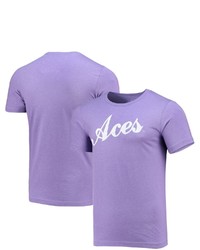 HOMEFIELD Heathered Purple Evansville Purple Aces Vintage Basketball Jersey Script T Shirt