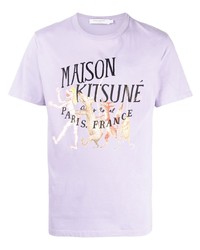 MAISON KITSUNÉ Logo Print Detail T Shirt
