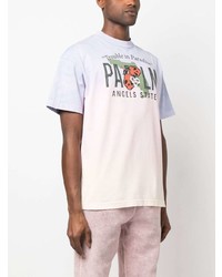 Palm Angels Logo Print Gradient T Shirt
