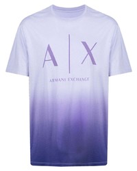 Armani Exchange Logo Print Oversized Ombr T Shirt