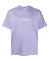 GUESS USA Logo Print Short Sleeve Cotton T Shirt