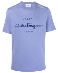 Salvatore Ferragamo Logo Print Short Sleeve T Shirt
