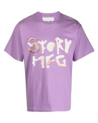 Story Mfg. Logo Print Short Sleeve T Shirt